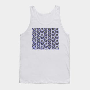 New school Celtic pattern blue and grey Tank Top